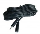 EN61 Audio prodluovac kabel, 3,5mm jack konektor stereo - 3,5mm jack zdka stereo, 5m, ern